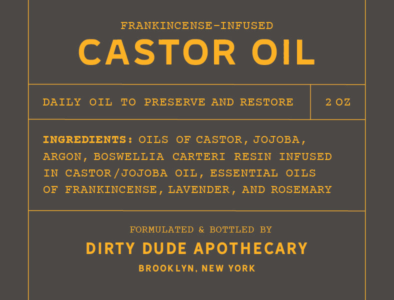 FRANKINCENSE-INFUSED CASTOR OIL