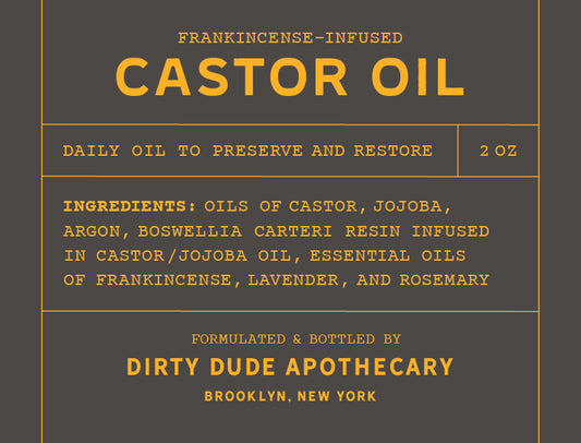 FRANKINCENSE-INFUSED CASTOR OIL